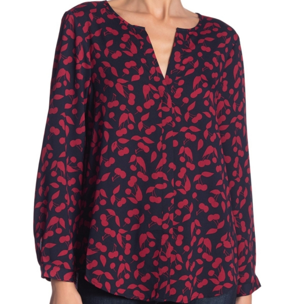 NWT Joie long sleeve blouse - cherry print